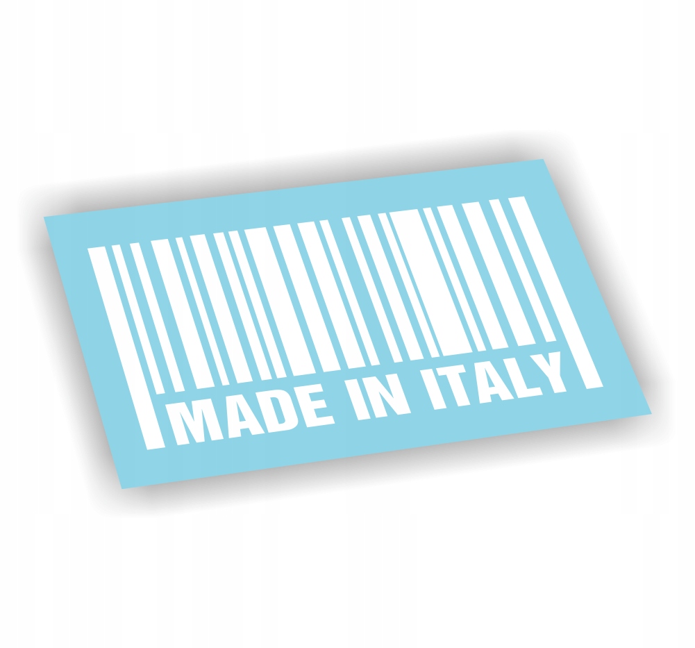 Naklejka Made In Italy kolor Biały fiat alfa romeo lancia naklejki na auto!