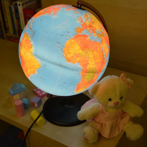 Globus PODŚWIETLANY 30 cm LED PLASTYCZNY 3w1 polityczny + fizyczny + 3D EAN (GTIN) 8000623003770