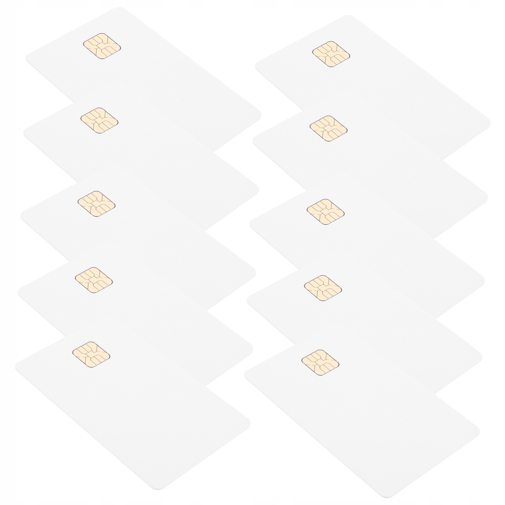 Puste karty kredytowe białe 10 szt