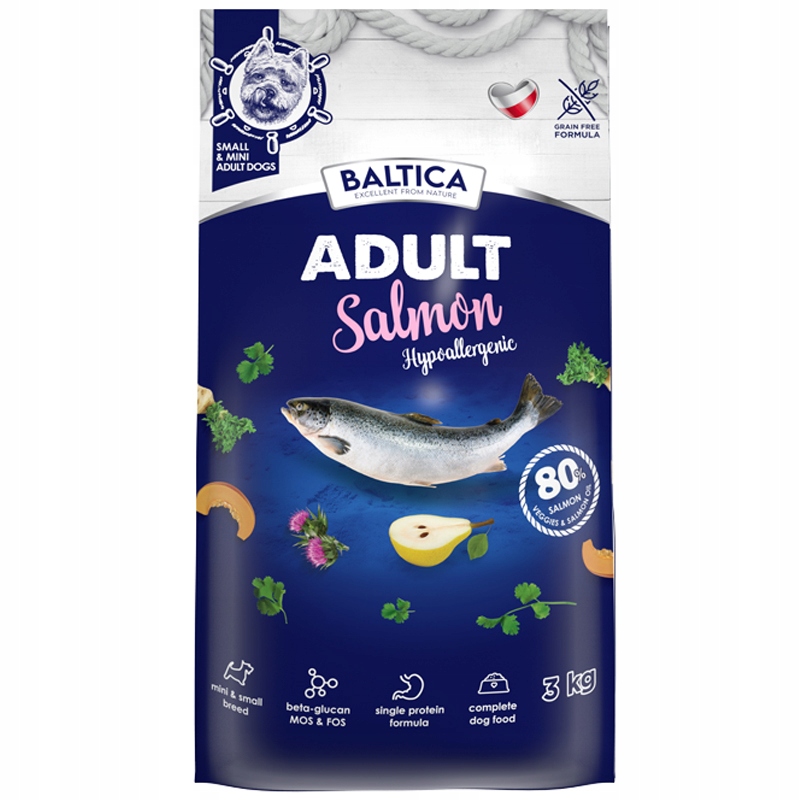 Baltica Salmon Hypoallergenic Adult Small Breeds 3kg