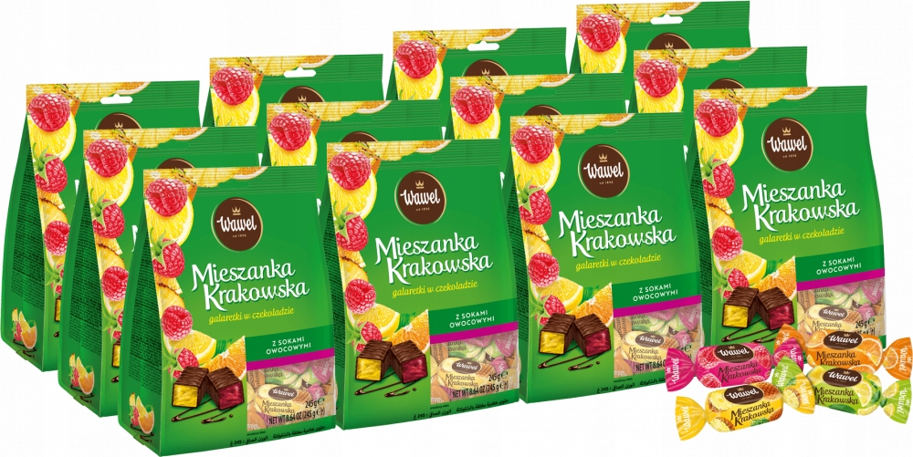 Cukierki mieszanka Krakowska Wawel 245g x12