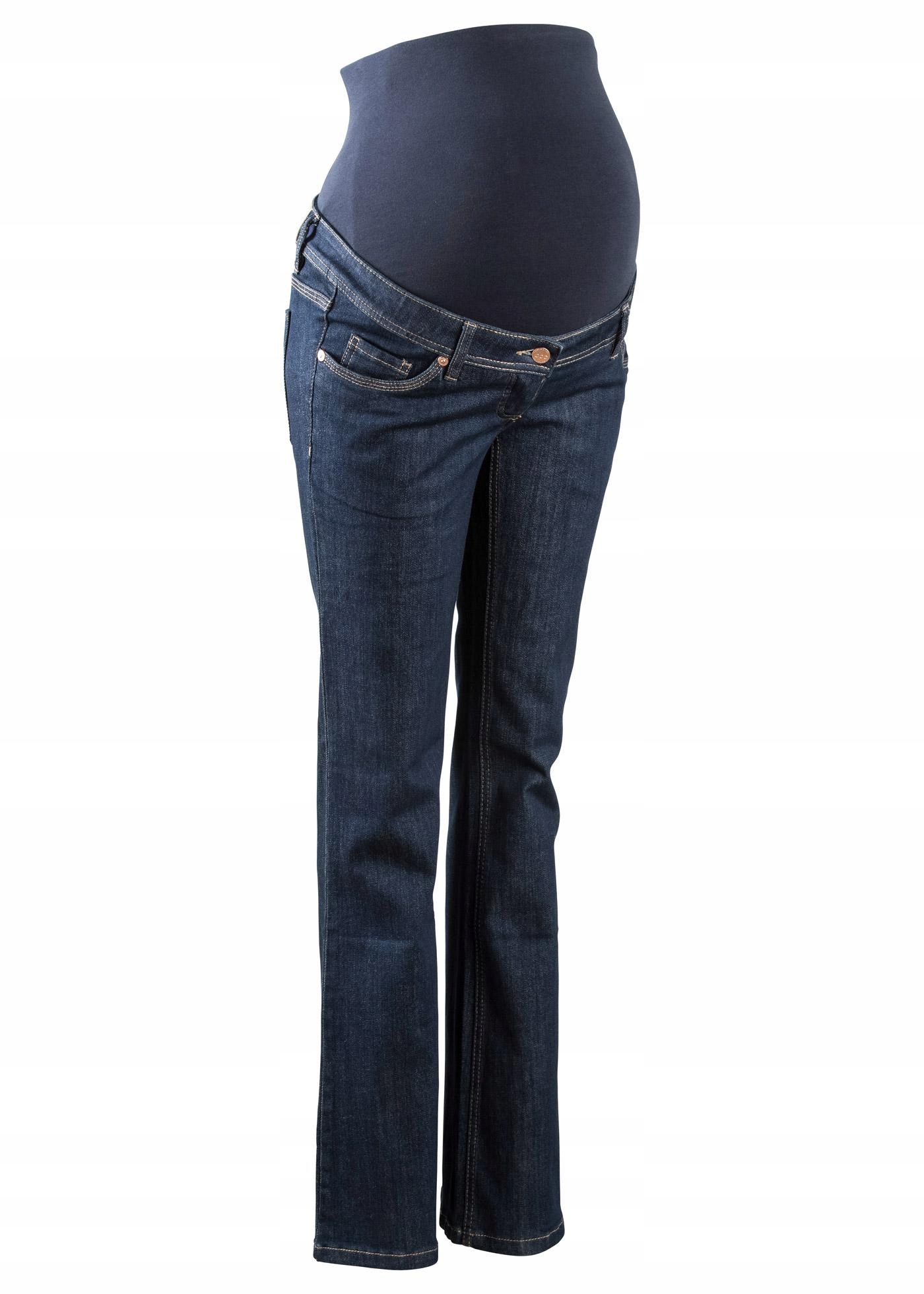 40 B.p.c _IN GRANATOWE JEANSY CIĄŻOWE Rozmiar 40