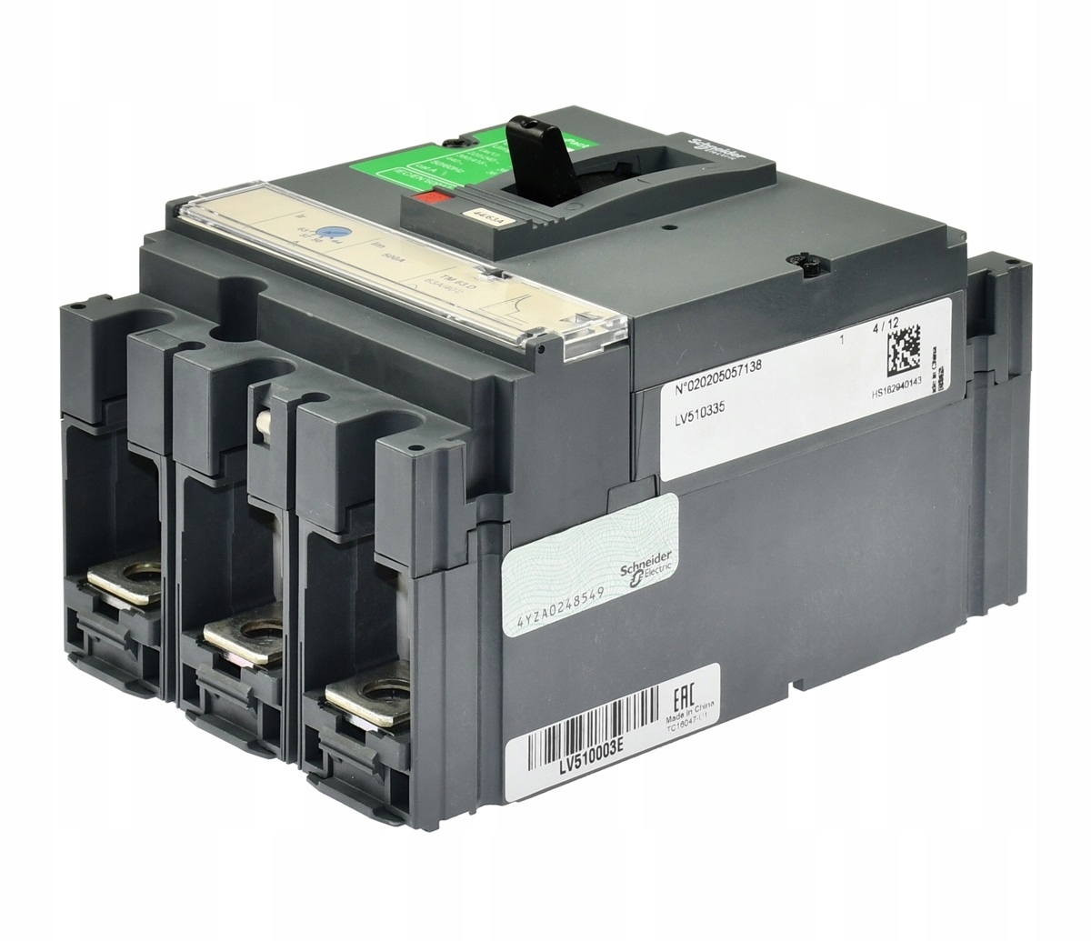 Vypínač výkonu 3P Easypact CVS100F Schneider TM63D LV510335