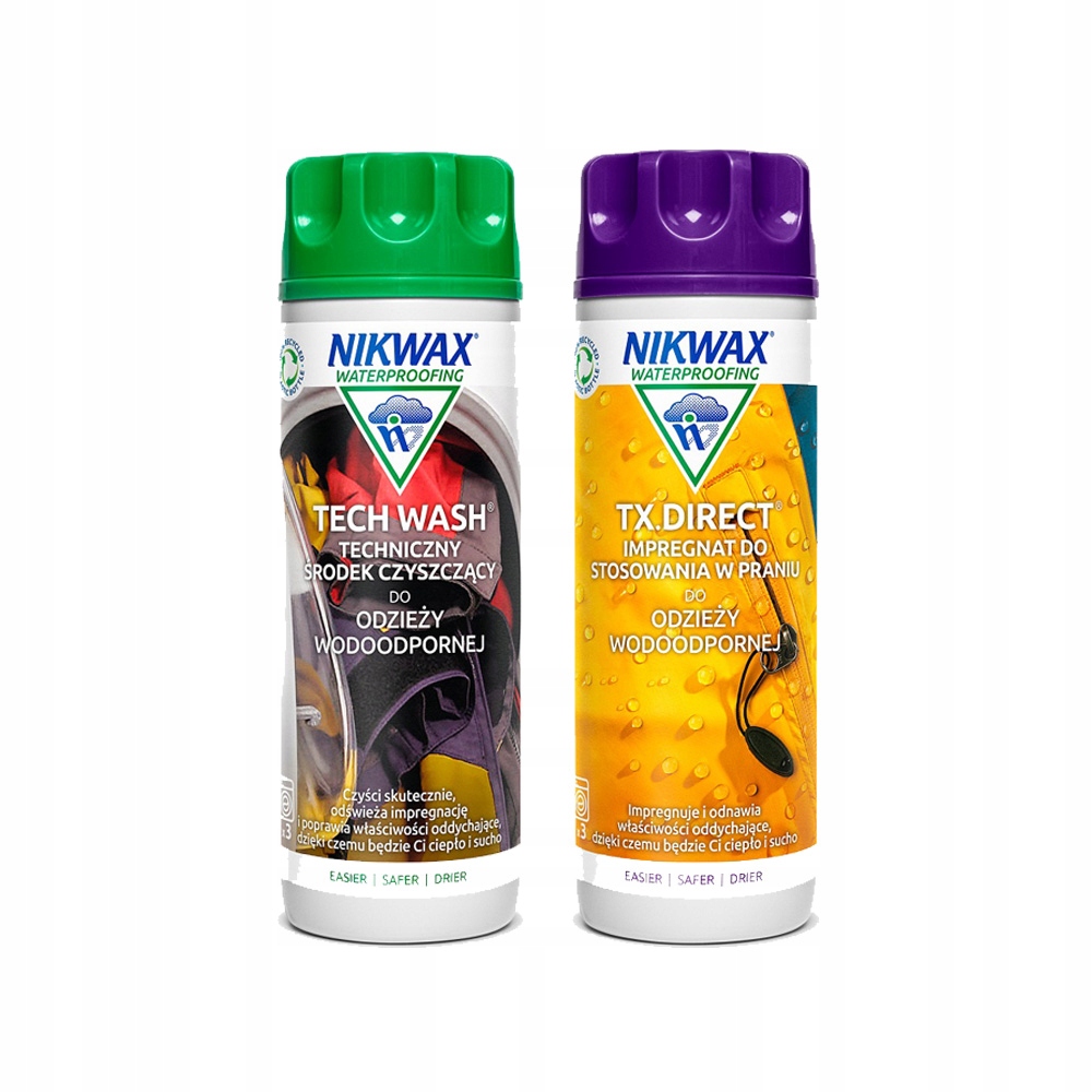 Zestaw Nikwax Tech Wash+TX Direct Wash-In 2x300ml