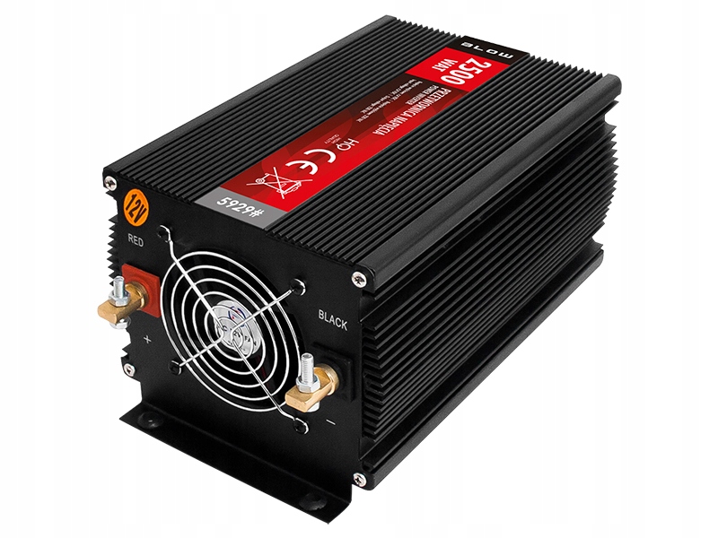 PRZETWORNICA NAPIĘCIA SAMOCHODOWA 12V/230V 2500W Marka Blow