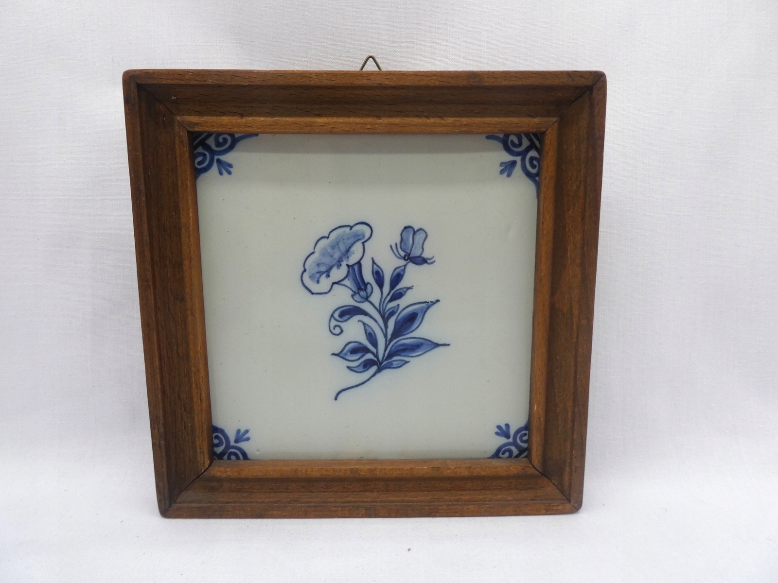 MALOWANY KAFEL W DREWNIANEJ RAMCE MAKKUM -HOLLAND 1-4409