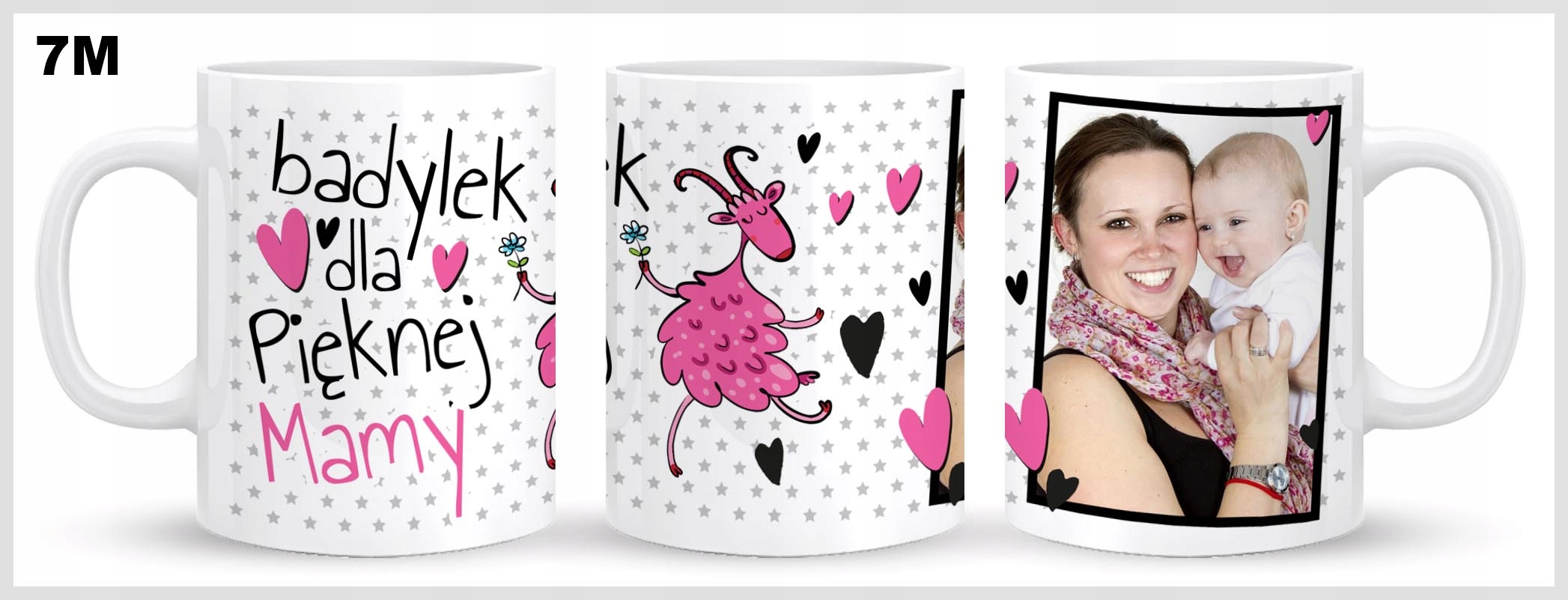 KUBEK ZE ZDJĘCIEM PREZENT NA DZIEŃ MAMY MATKI TATY OJCA Fotokubek Linia FOTO