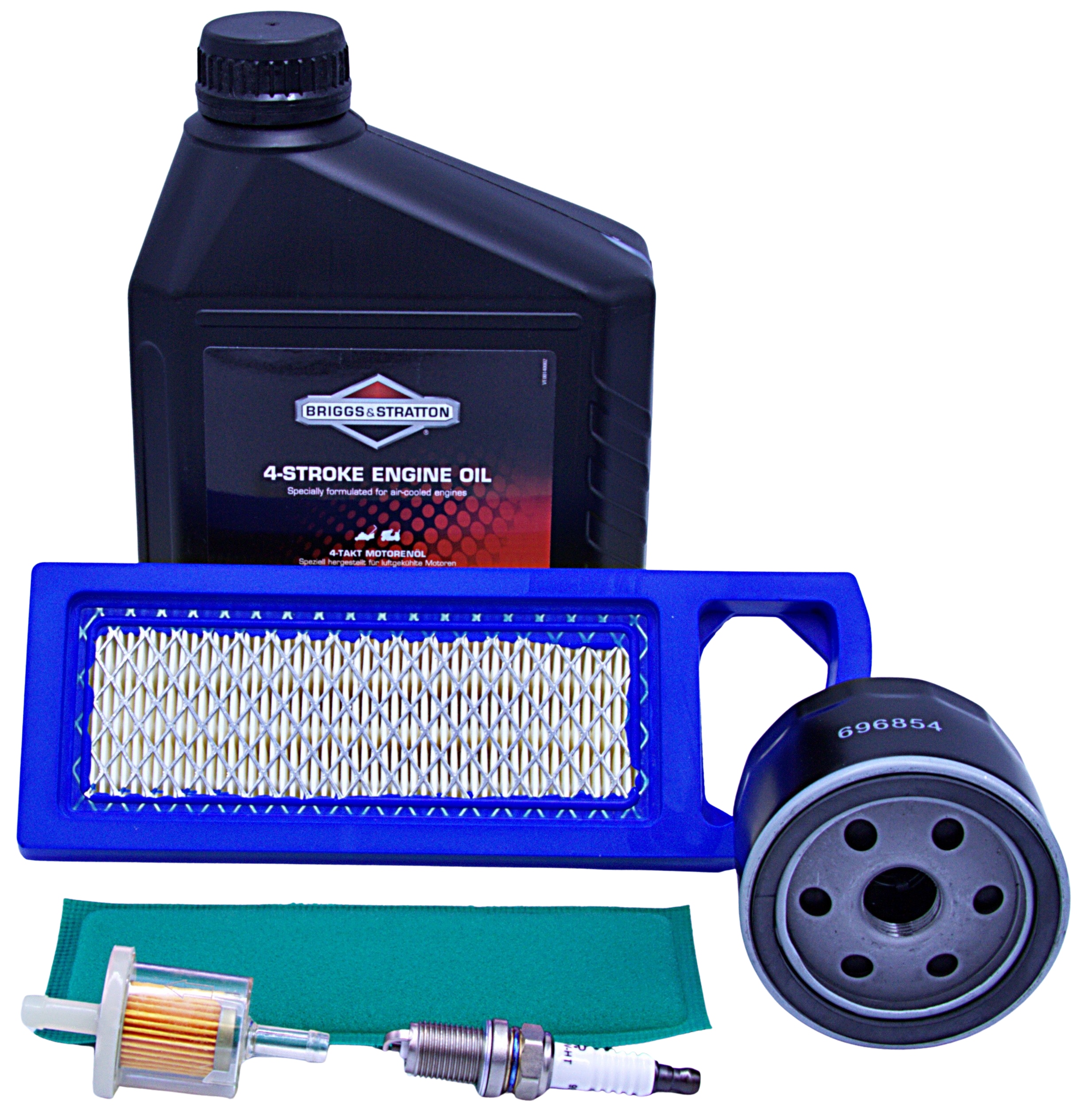 Filtry, Olej Svíčka Husqvarna Rider Pro 16 sada, olej Briggs 1,4 l