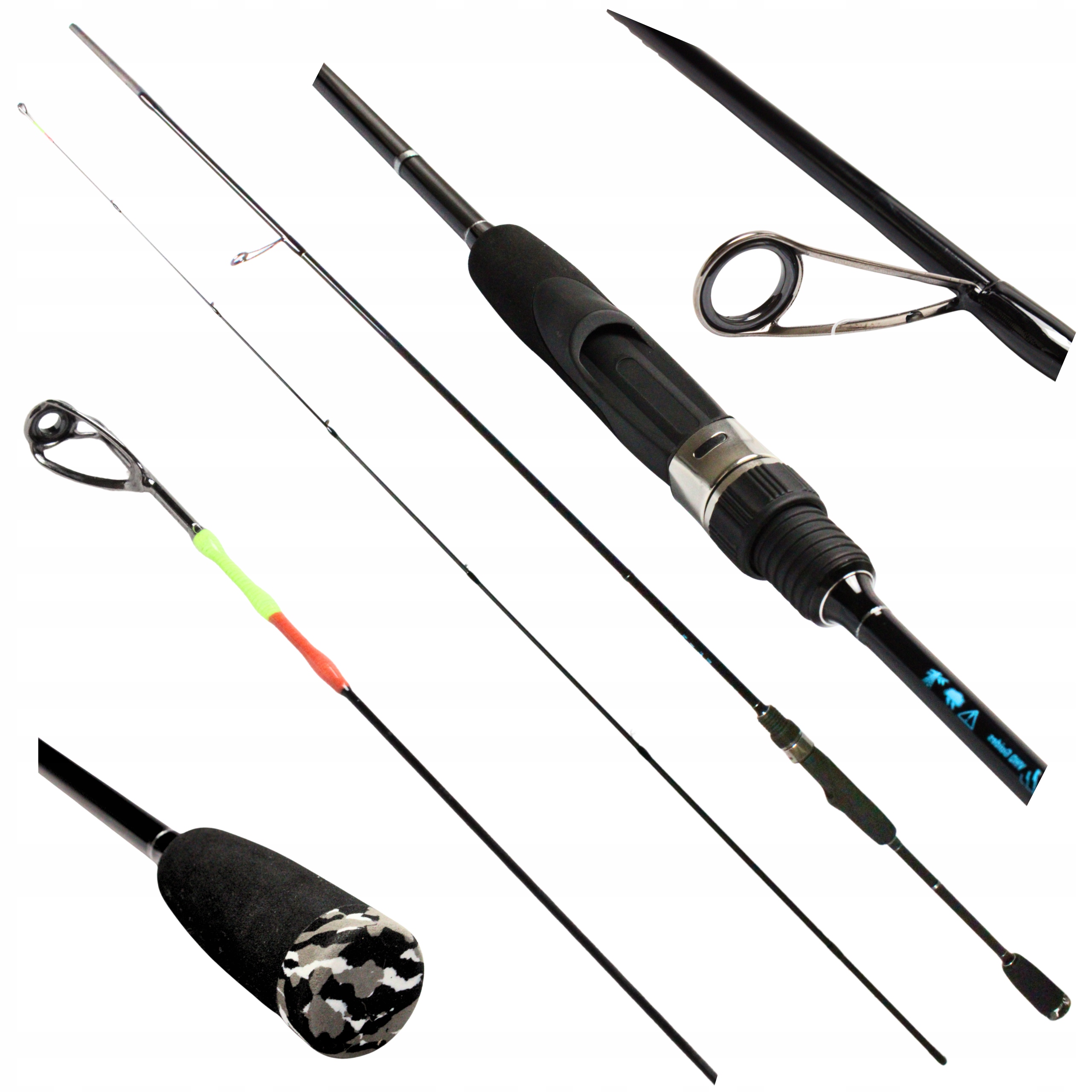 Wędka spinningowa 1-7g 225cm doskonała na klenia okonia pstrąg paraboliczna