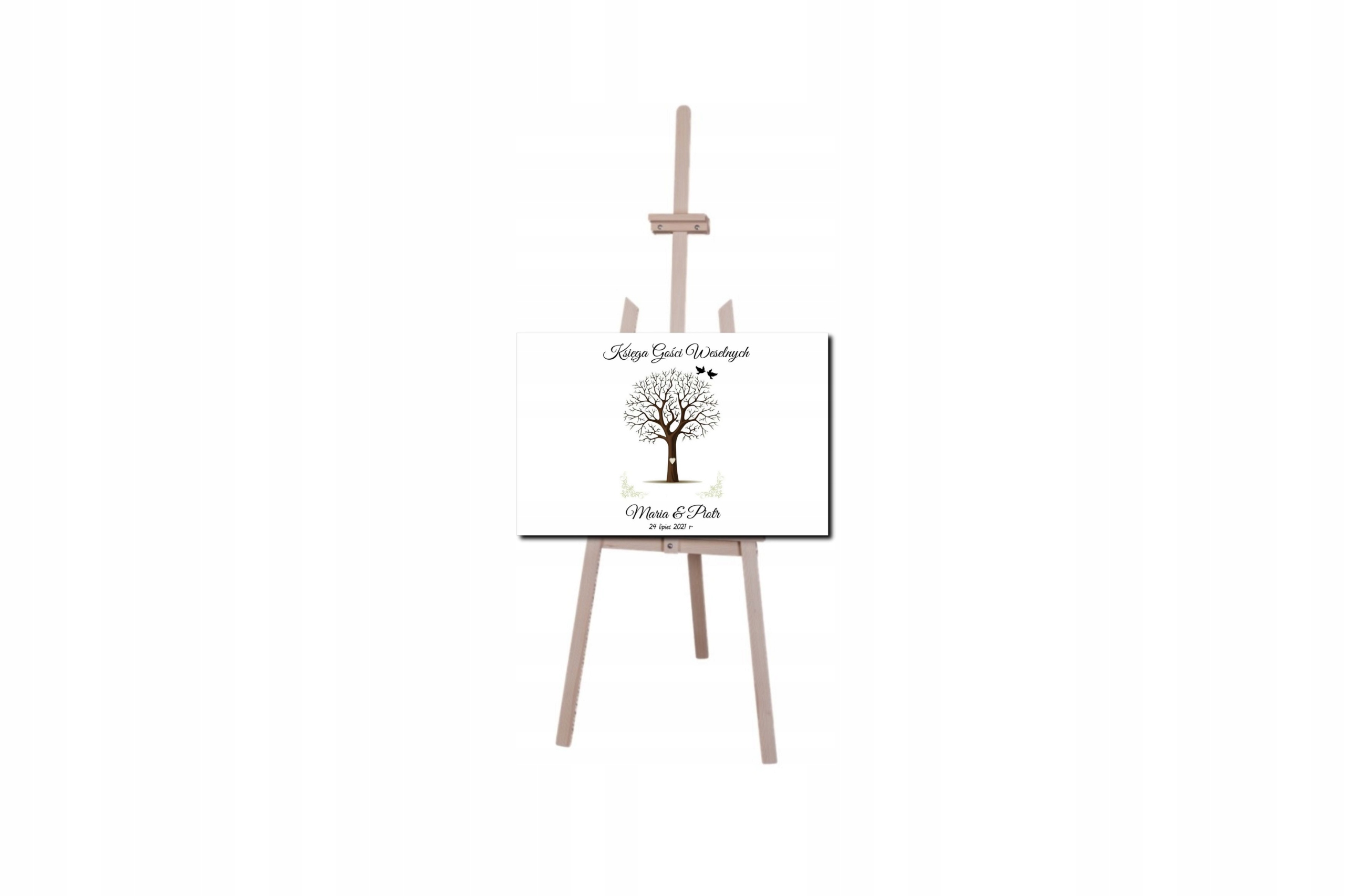 Księga gości weselnych obraz drzewo 40x50 Nazwa Obraz na płótnie