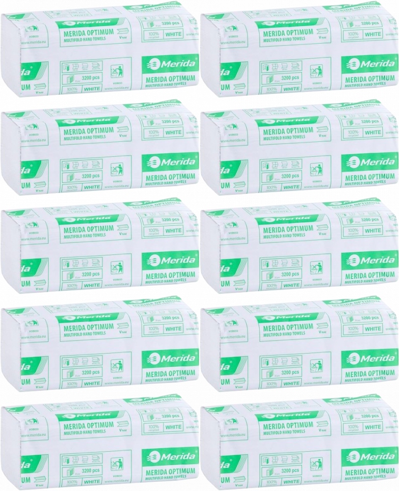 RĘCZNIKI PAPIEROWE ZZ Merida OPTIMUM x 10 OPAK