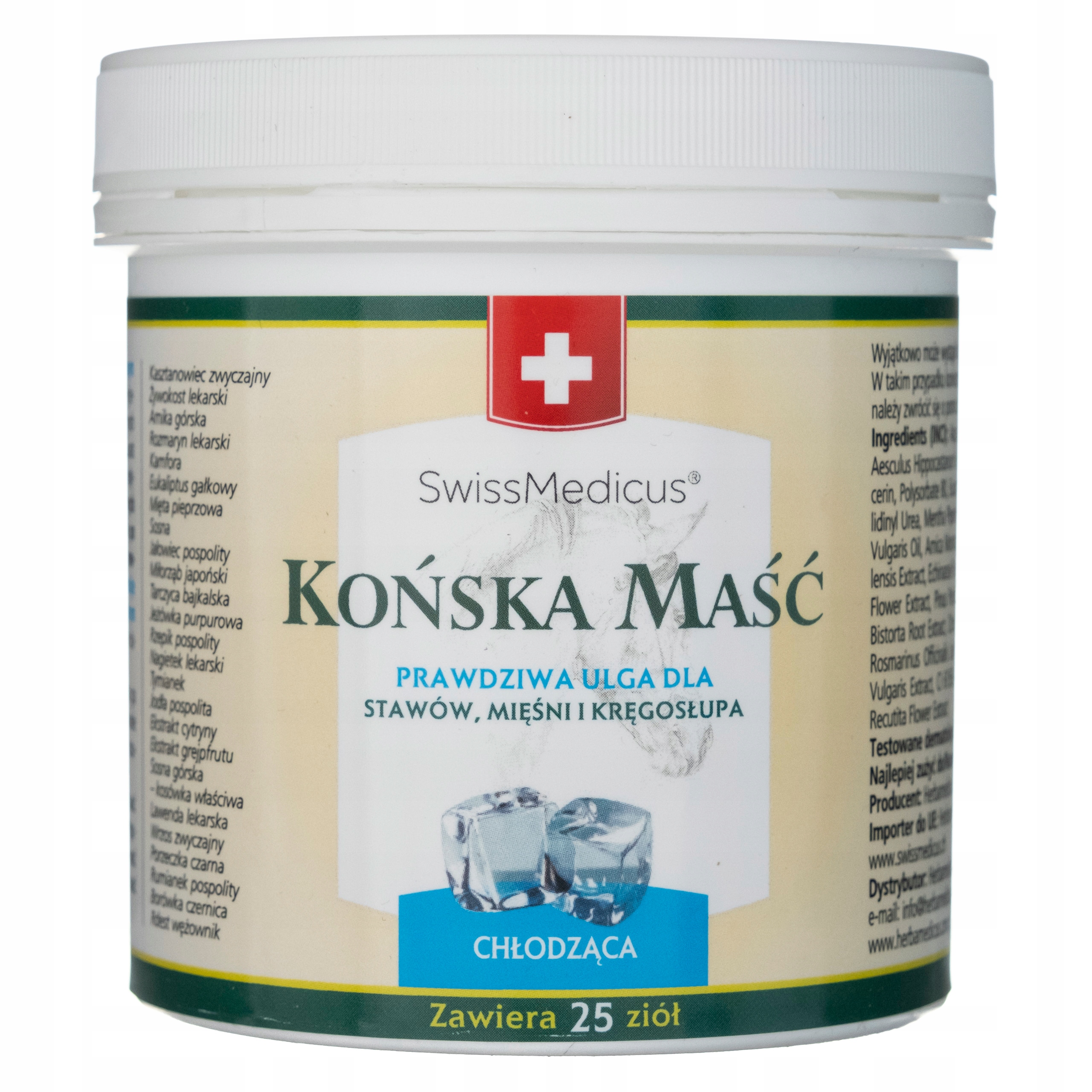 

Maść końska Chłodząca SwissMedicus Stawy Ból 250ml