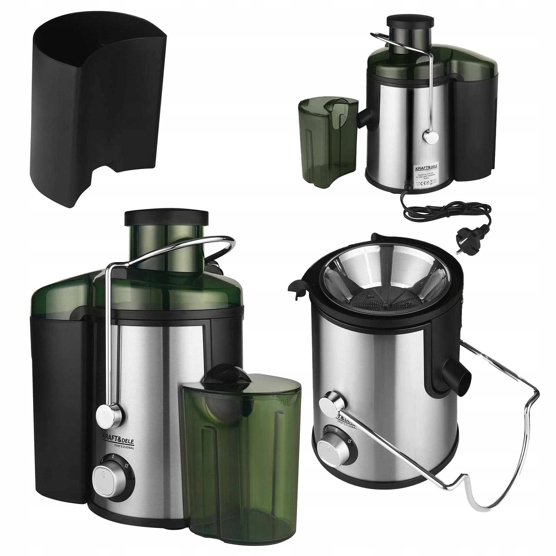 Odšťavňovač 1600 W 2 rychlosti Kraft&Dele