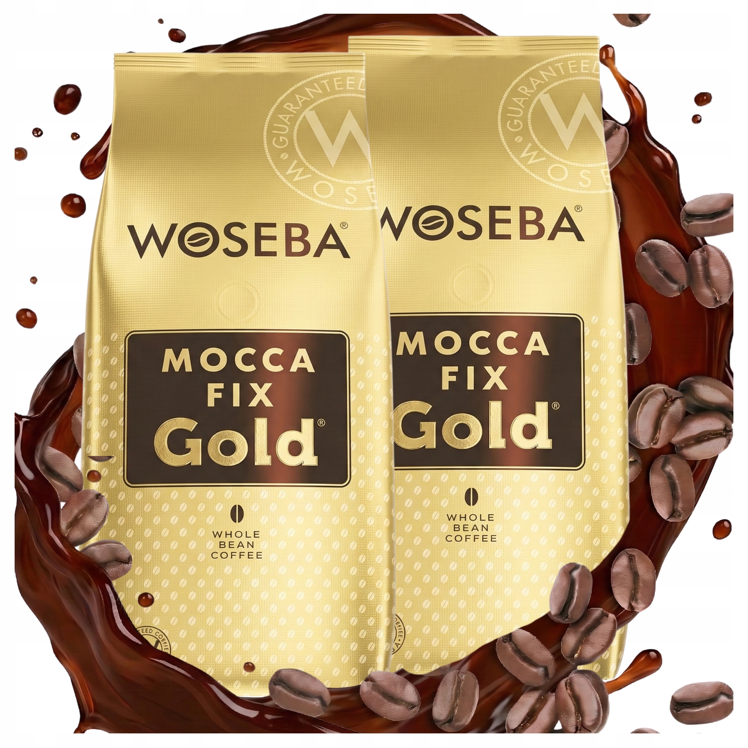 Kawa Ziarnista Woseba Mocca Fix Gold Złota Arabica Robusta Mieszana 2x1kg