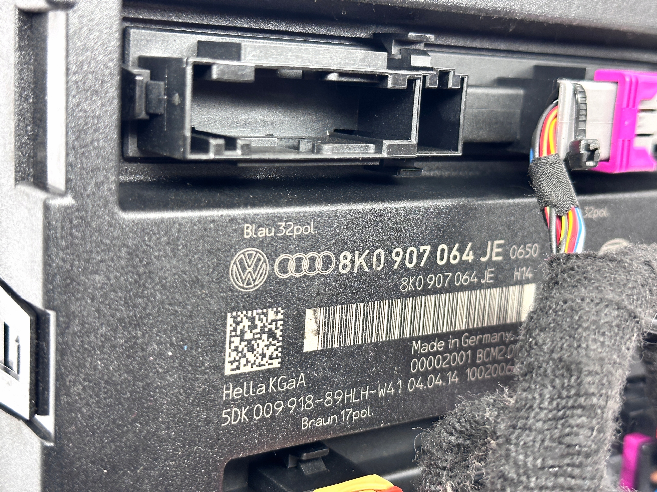 AUDI A4 S4 B8 A5 8T Q5 comfort control unit control unit BCM2 8K0907064JE
