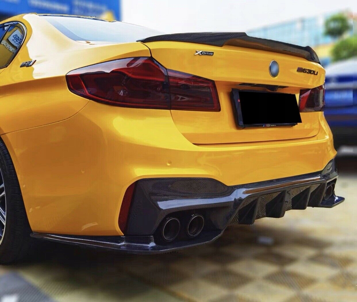 SPOILER LOTKA KLAPY BAGAZNIKA BMW 5 G30 CARBON M5 KAMEXSPOILER HOKEJ