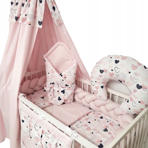 

Pościel 7 El Do Łóżeczka Warkocz Baldachim Bawełna