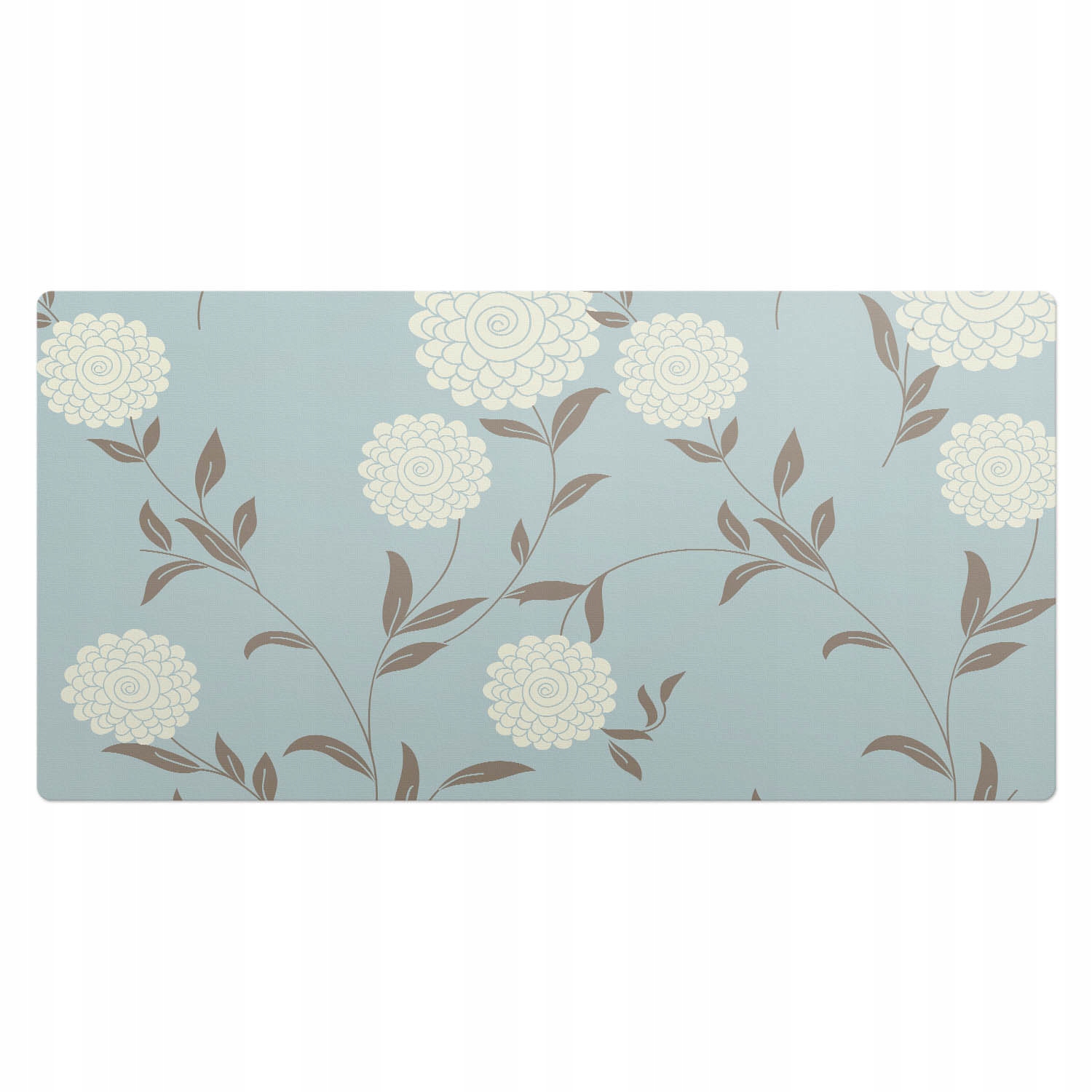 Vinylová podložka na psací stůl s grafikou Retro floristický design 100 x 50 cm