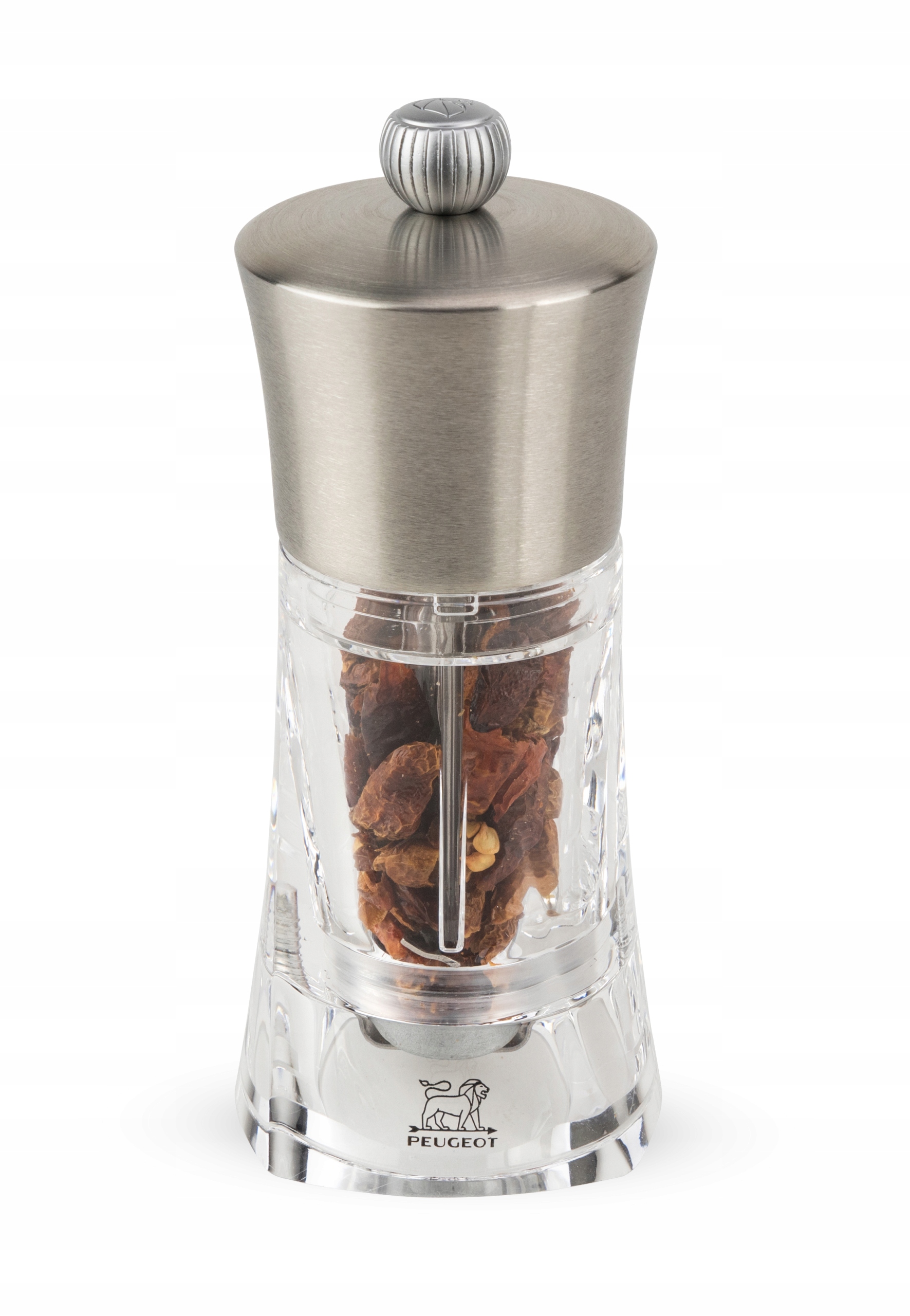 Peugeot Ouessant mlynček na chilli, priehľadný