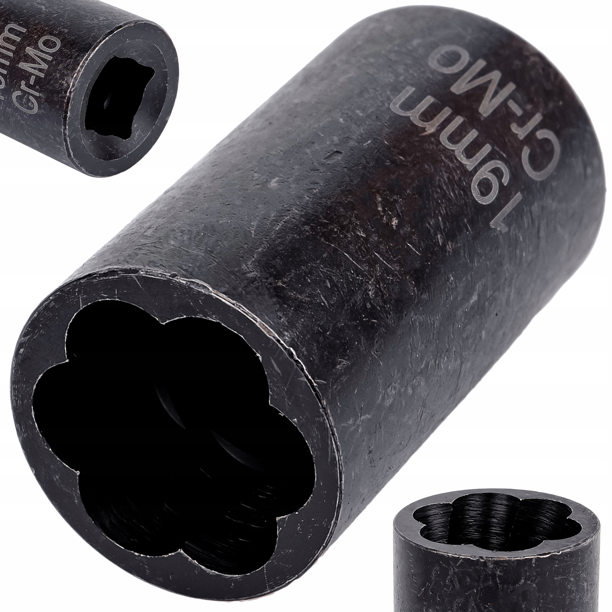 Nasadka Do Obrobionych Uszkodzonych Zerwanych Śrub Mocna Crmo 1/2" 19MM