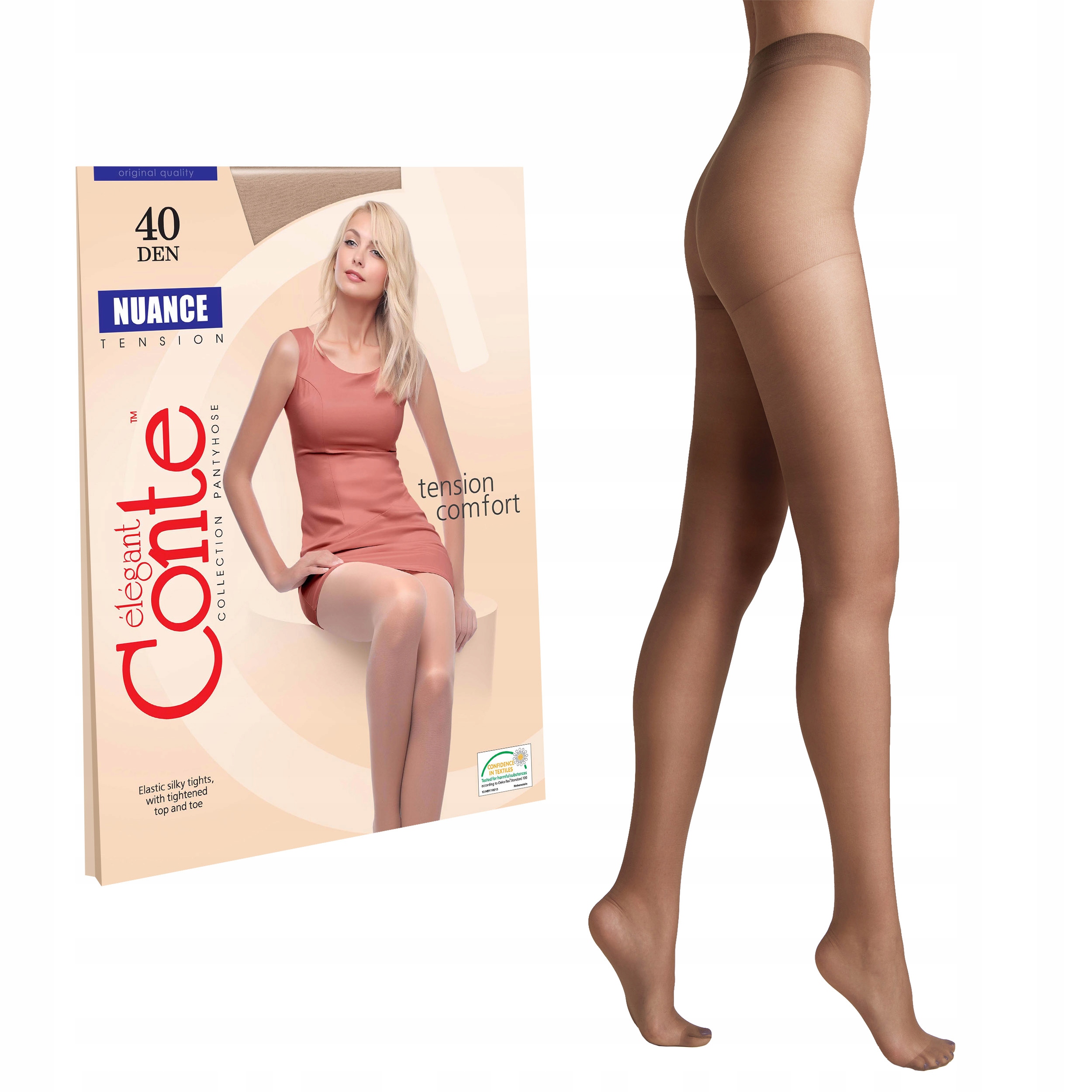 

Rajstopy Conte Nuance 40 den lycra Beige 6 matowe
