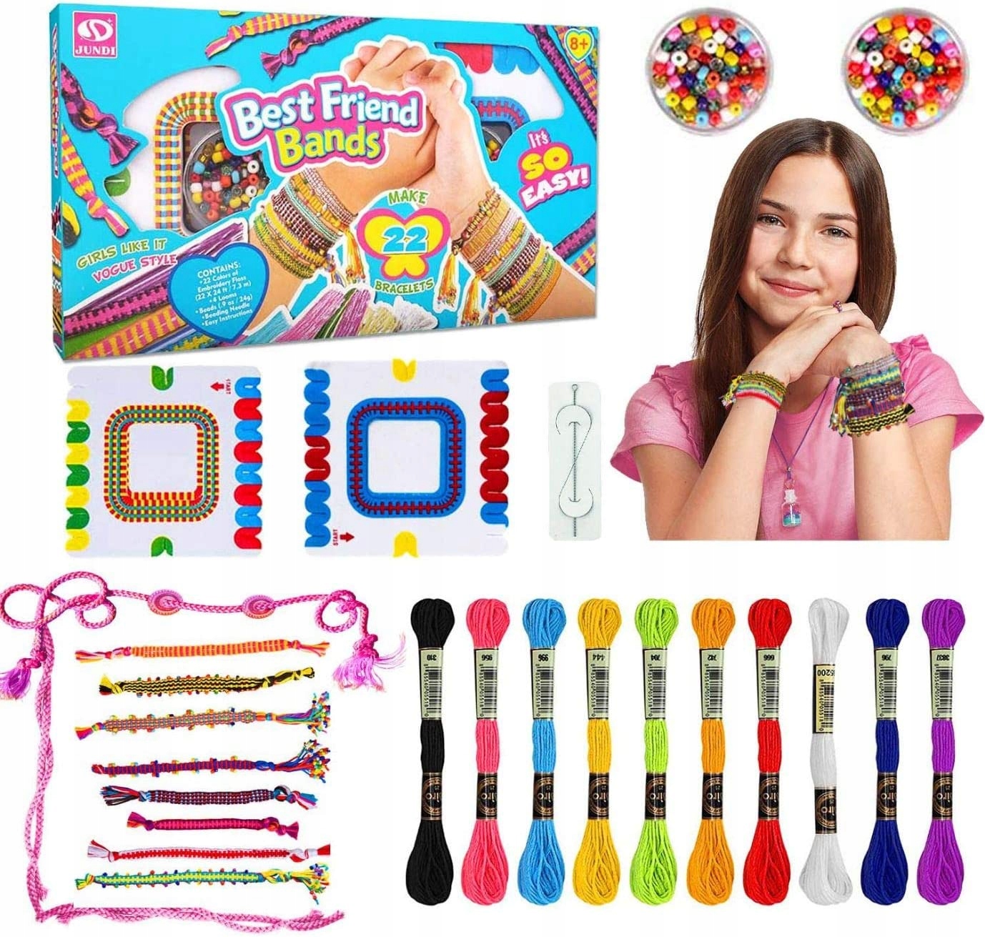 

Zestaw Kreatywny Do Robienia Bransoletek Przyjażni