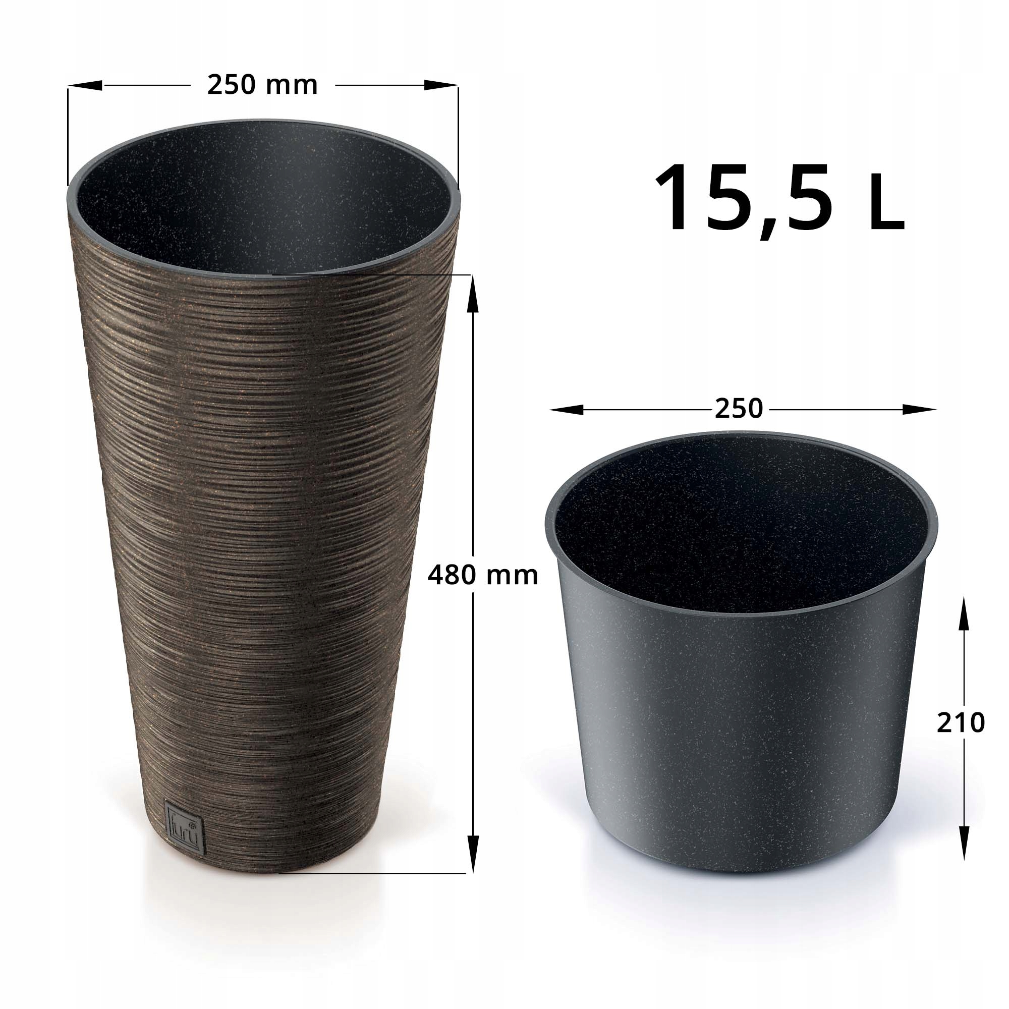 DONICA OGRODOWA DO DOMU NA TARAS OGRÓD WYSOKA 48CM Marka Prosperplast