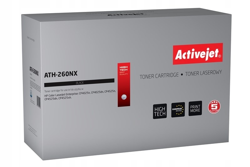 Activejet ATH-260NX Toner (zamiennik Hp 649X CE260X; Supreme; 17000 stron;