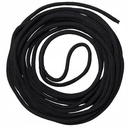 Ukotvovacie lano 12 m, priemer 14 mm, čierne