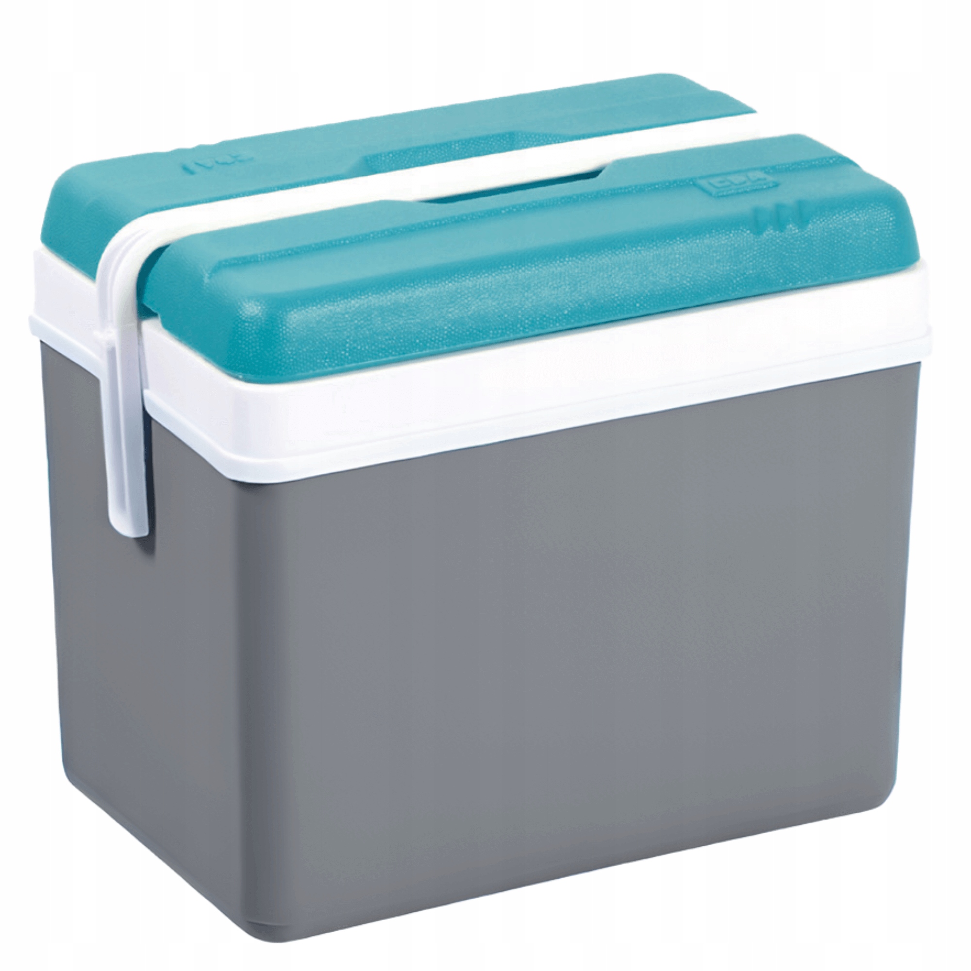 Pojemna Lekka lodówka na wkłady mrożące 35L turkusowa, idealna na wypad