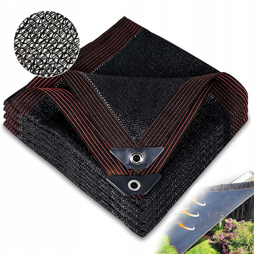 Siatka Przeciwsłoneczny Cieniująca Osłona Ogród Taras Balkon Pergoli 3x4m