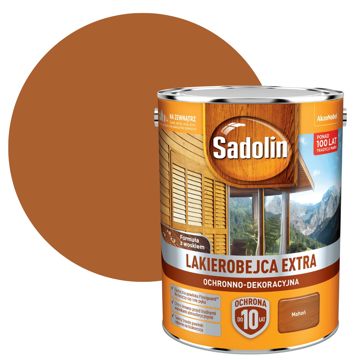 

Sadolin Extra 5L Lakierobejca Do Drewna Mahoń