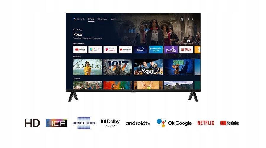 TCL Telewizor LED 32 cale 32S5400A Kod producenta 32S5400A