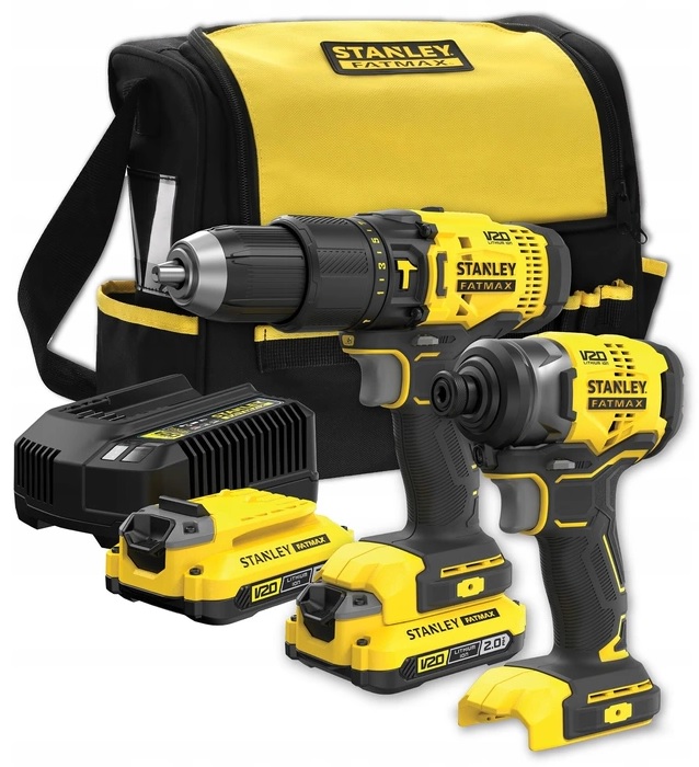 Zestaw 18V Stanley FatMax V20 SFMCK465D2S 2 akumulatory 18V/2.0Ah