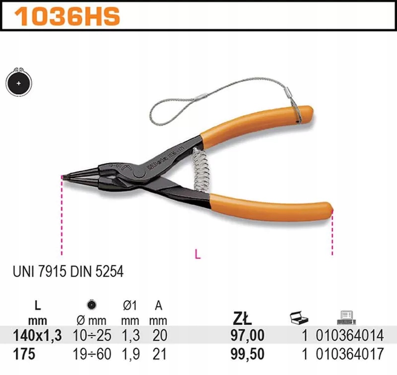 Szczypce proste Segera do pracy na wysokości 1036H Marka Beta