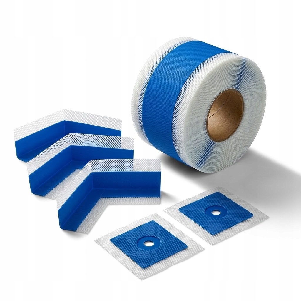 Zestaw do hydroizolacji Hydroizolacja łazienki narożniki mankiety Taśma 10m