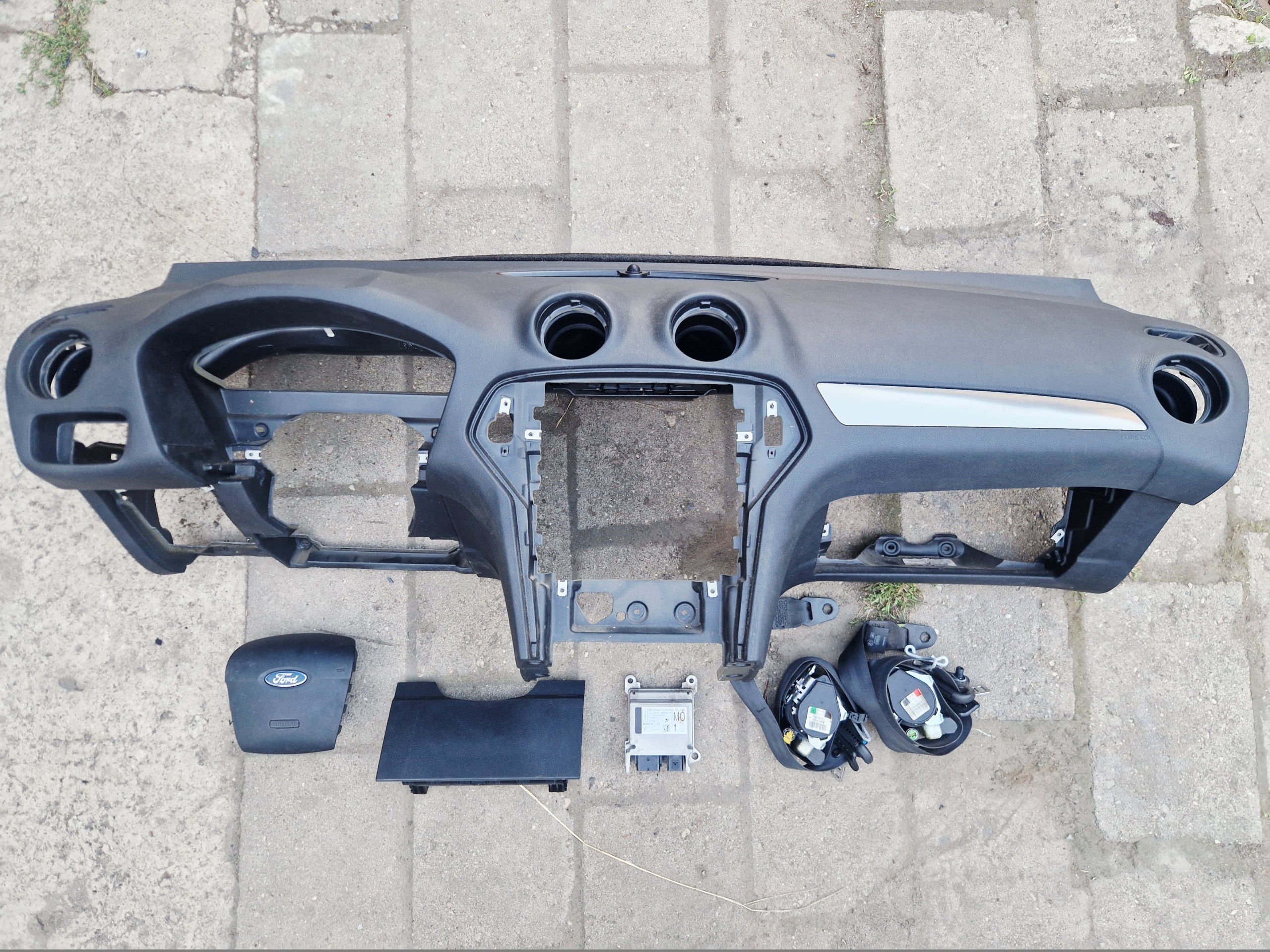 FORD MONDEO MK4 dashboard console airbag SENSOR tension belts KOMPLET