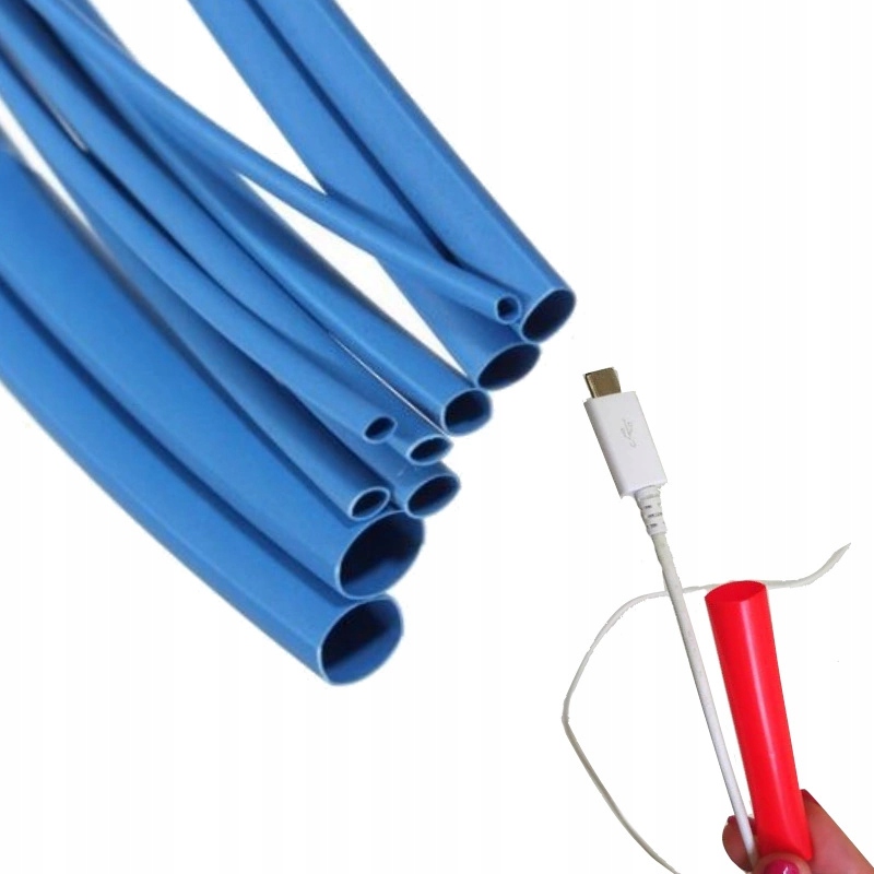 

Rurka Termokurczliwa Koszulka 1,6-0,8 Niebieska 1M