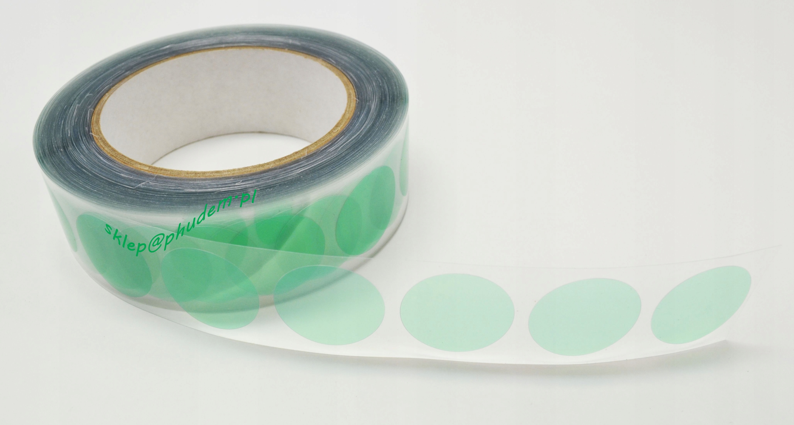 OKRĄGLE ETYKIETY TERMICZNE DO MALOWANIA PROSZKOWEGO FI28 - do 220°C /30 min