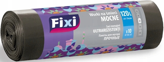 

Fixi Stella Worki na Śmieci Czarne 120L 10sz Mocne