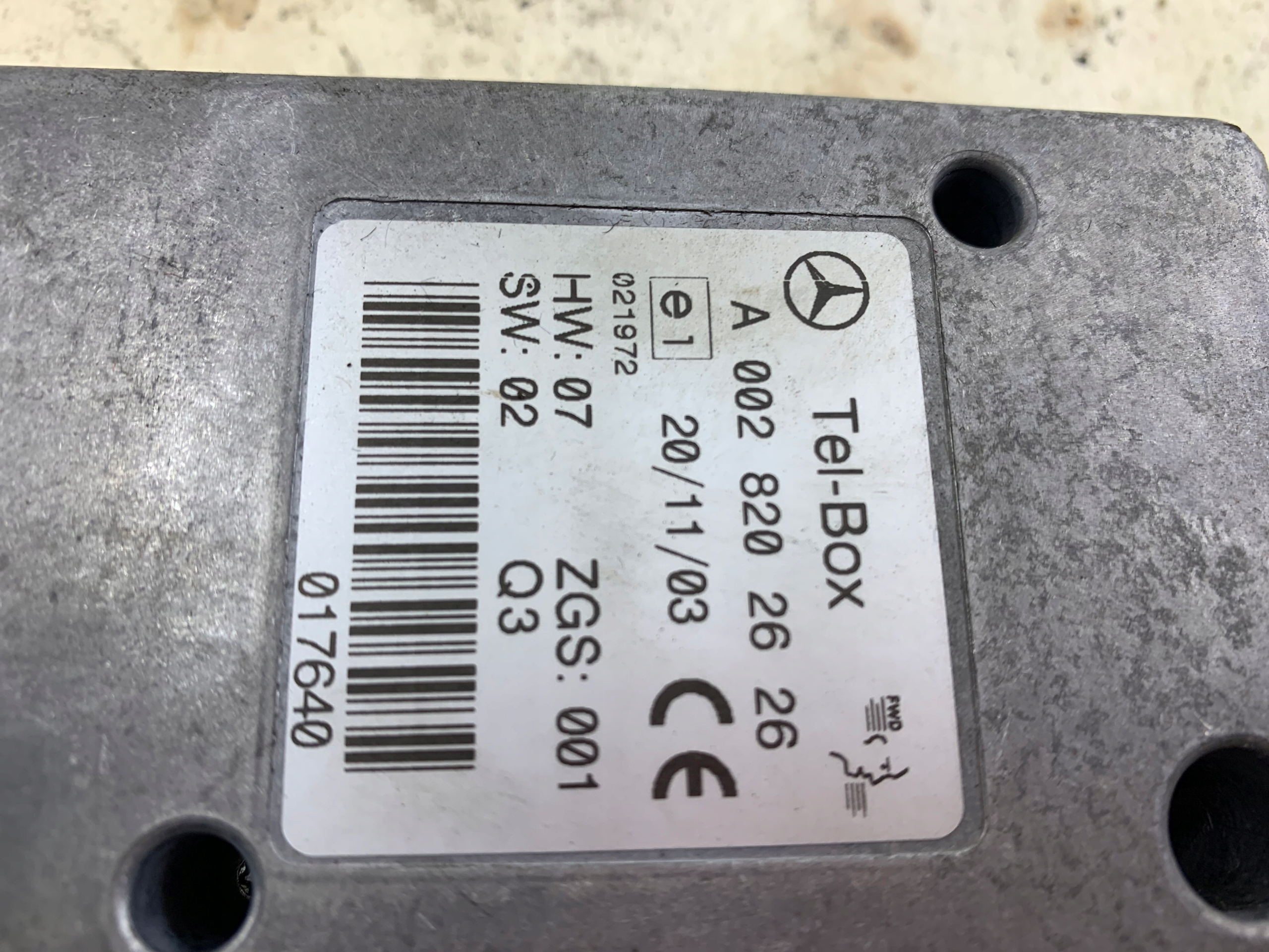 MERCEDES W414 VANEO module control unit TELEFONU A0028202626