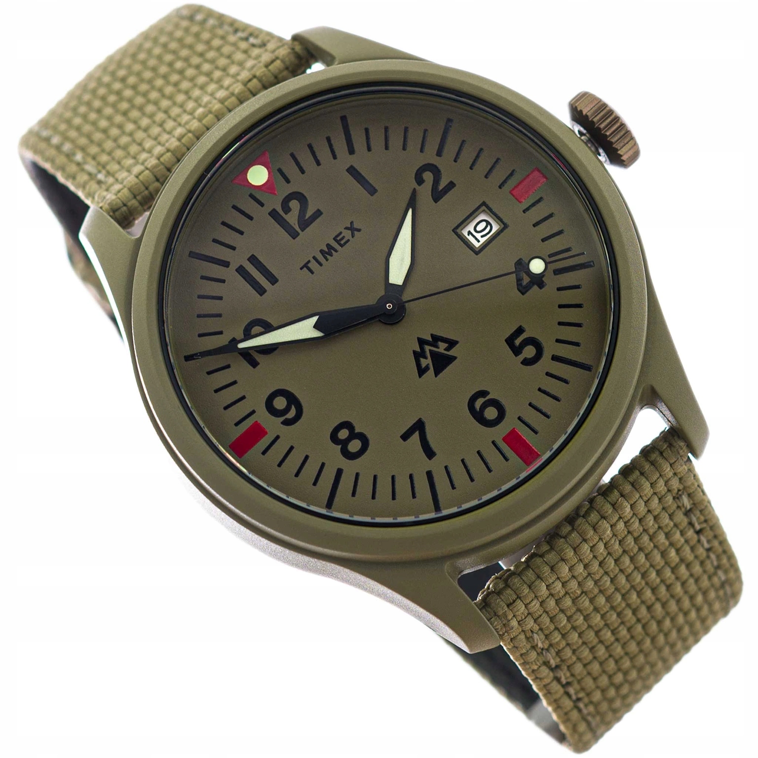 Pánské Hodinky Timex TW2W23500 Expedition Zelené Na Řemínku Datumovka Neobrite