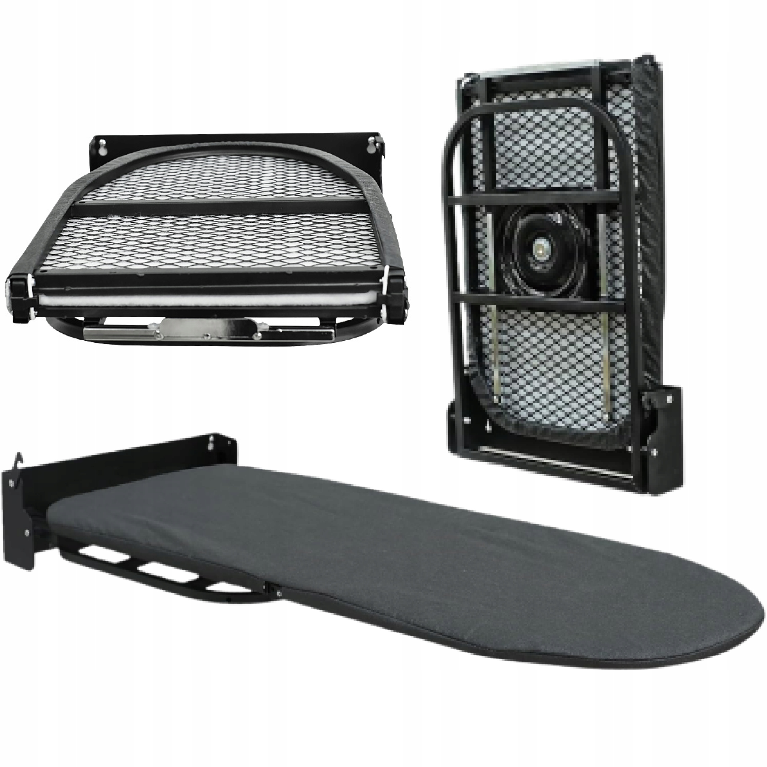 Składana Deska Do Prasowania Montowana Na Ścianę 92x31 Ścienna Stalowa Filc