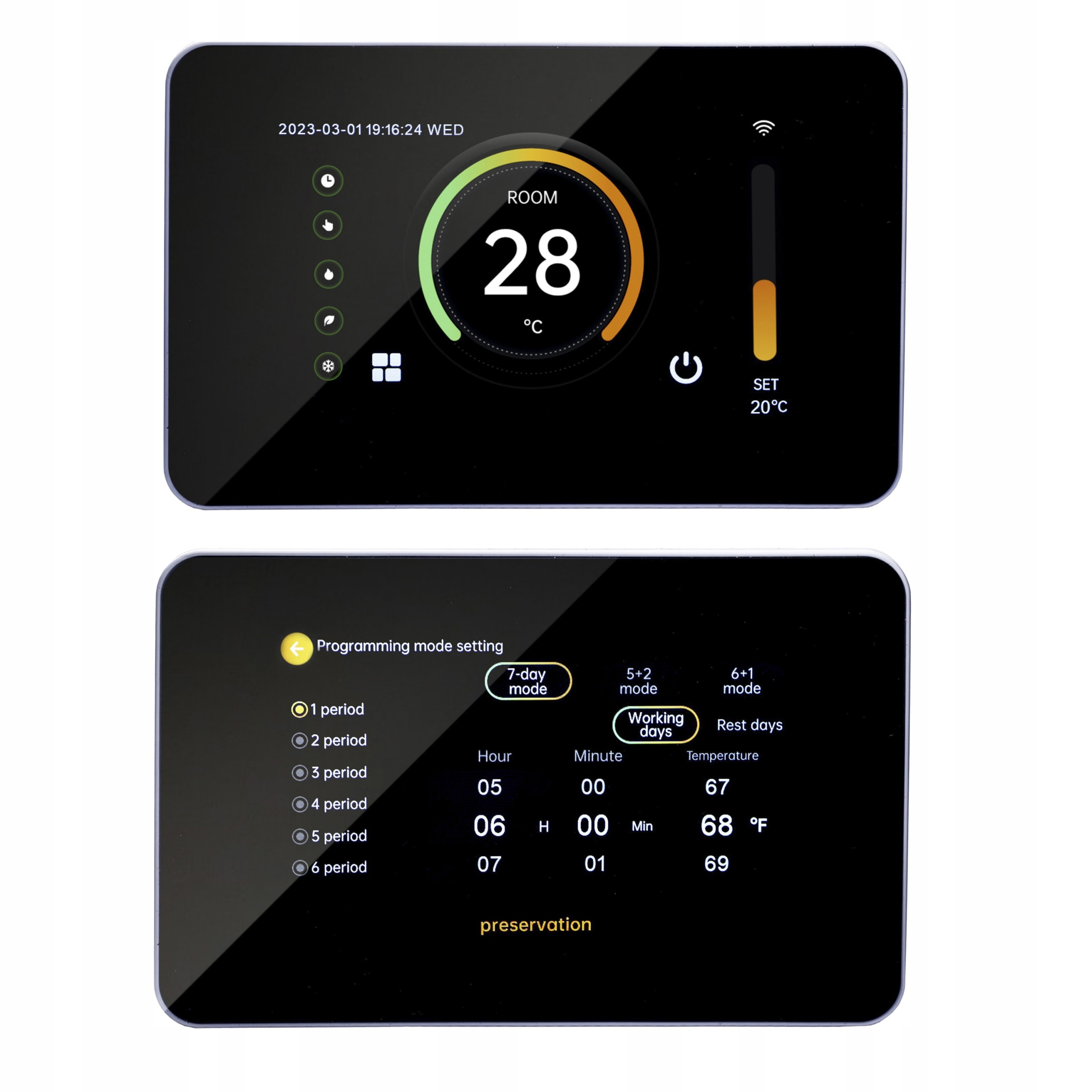 Wifi Termostat Elektrické podlahové vytápění