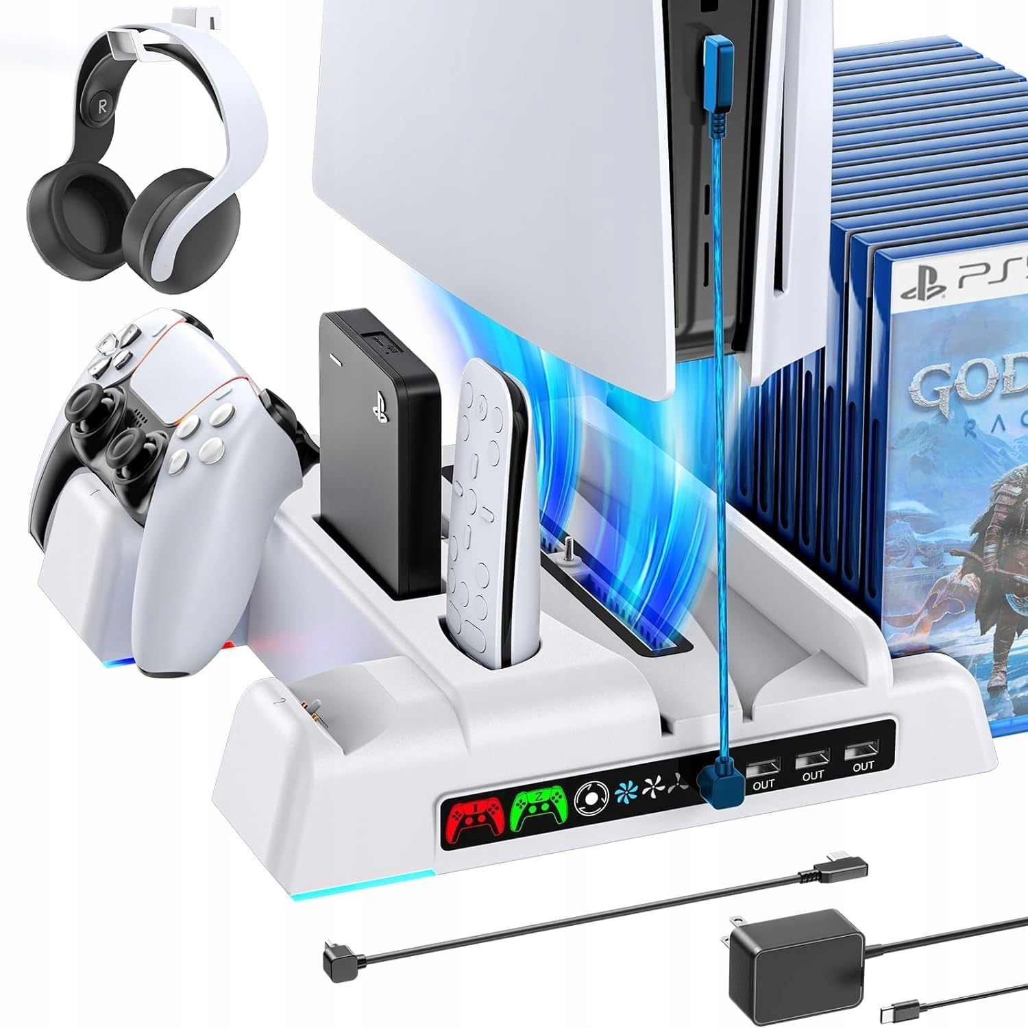 Stacja chłodząca PS5 stojak