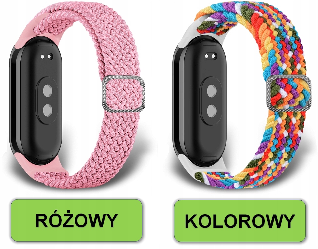 PASEK OPASKA BRANSOLETA DO XIAOMI MI SMART BAND 8/9/10 | 10 SUPER KOLORÓW Stan opakowania oryginalne