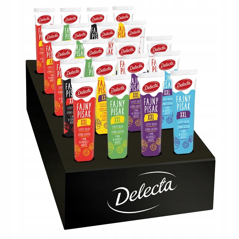 pisak XXL mix kolorów Delecta do dekoracji ciast pierniczków 20x30g