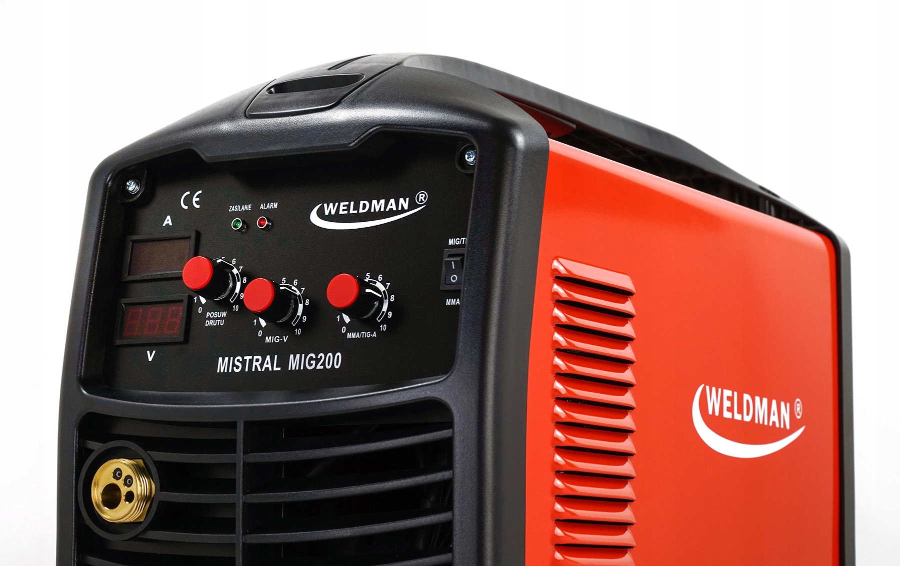 Spawarka inwertorowa Weldman MIG 200A MMA TIG Moc pobierana 6.5 kVA