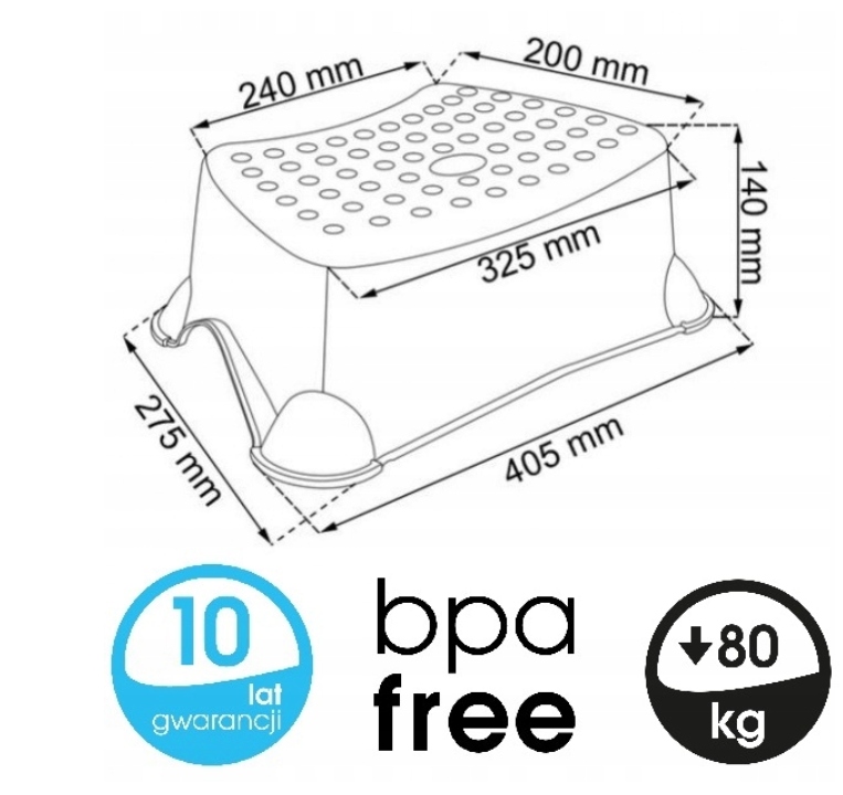 PODEST STOPIEŃ ANTYPOŚLIZG CARS AUTA MCQUEEN 80KG Kod producenta 4052396054262