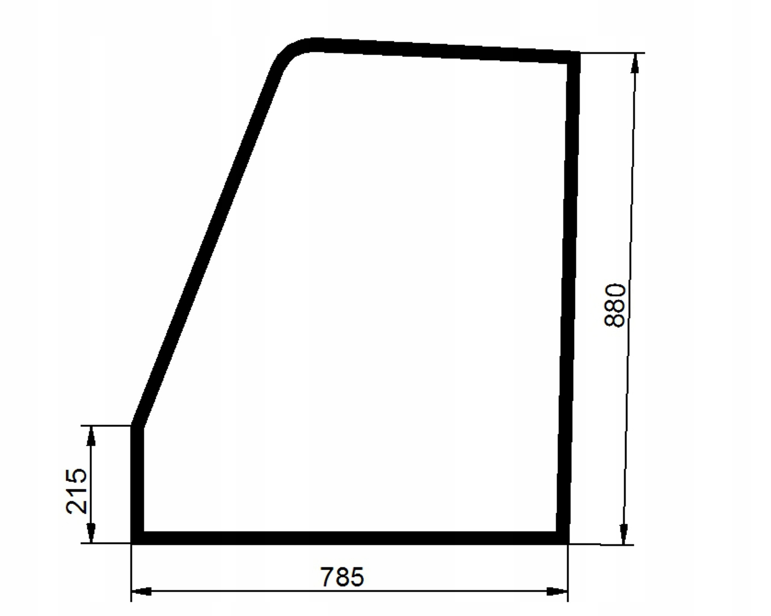 sklo teleskopický nakladač Jcb dveře 827/30520